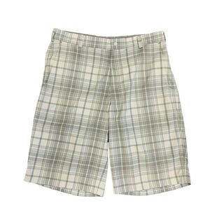 Nike Golf Shorts Men Size 32 Dri Fit Tech Plaid Tour Performance Stretch Pockets